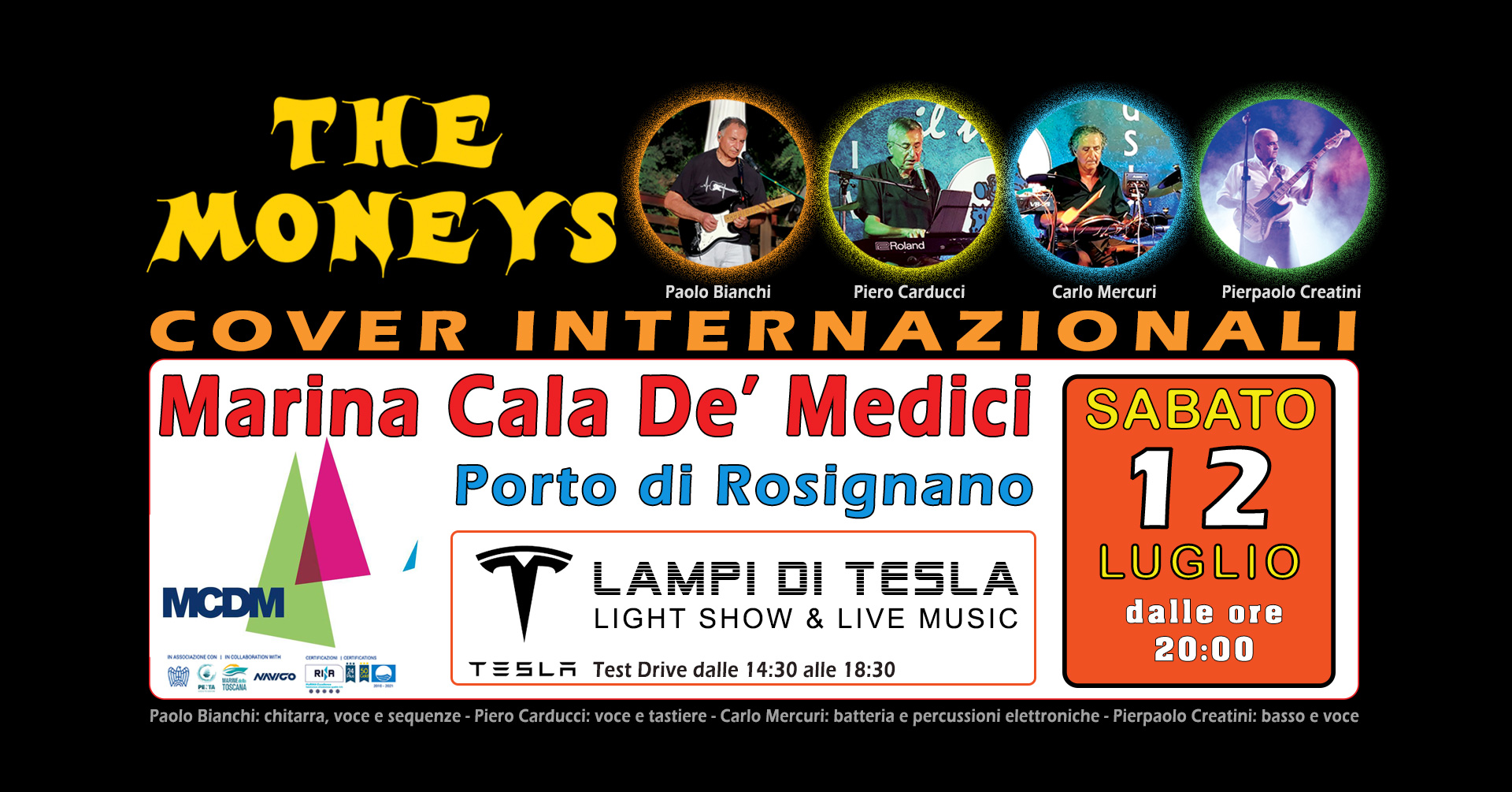 PROSSIMO CONCERTO THE MONEYS